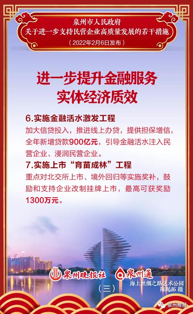 泉州为民企送出“1+1+13”政策“大礼包”