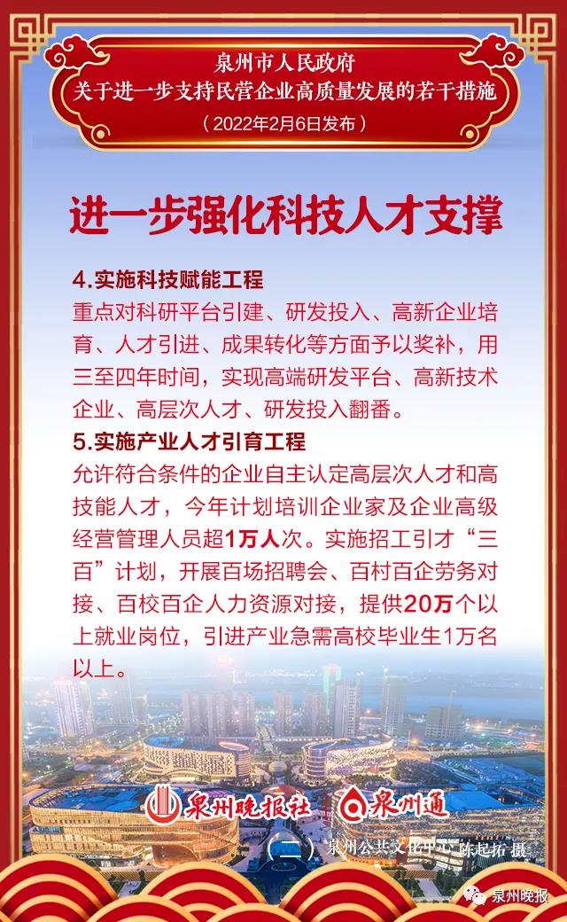 泉州为民企送出“1+1+13”政策“大礼包”