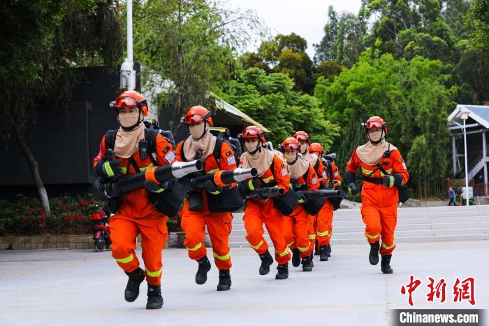 福建森林消防开展景区疏散演练