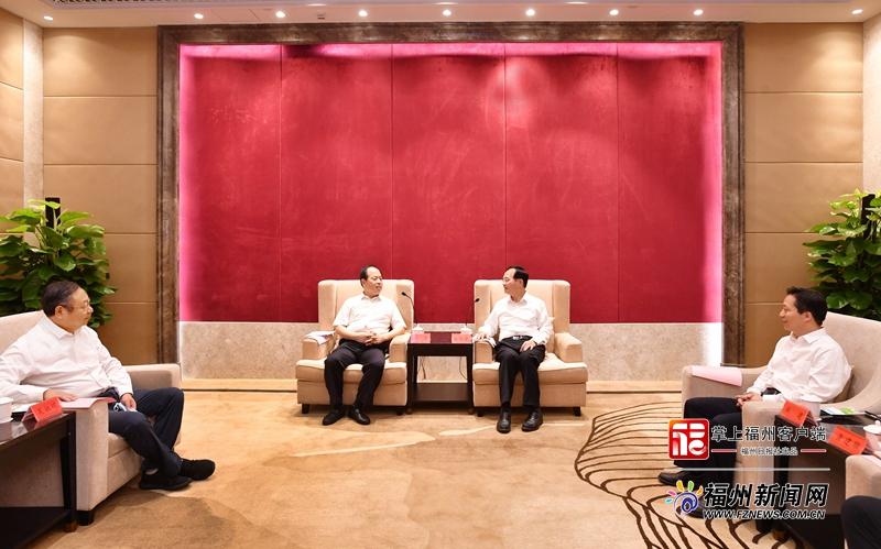 林宝金与郑州市党政代表团座谈交流