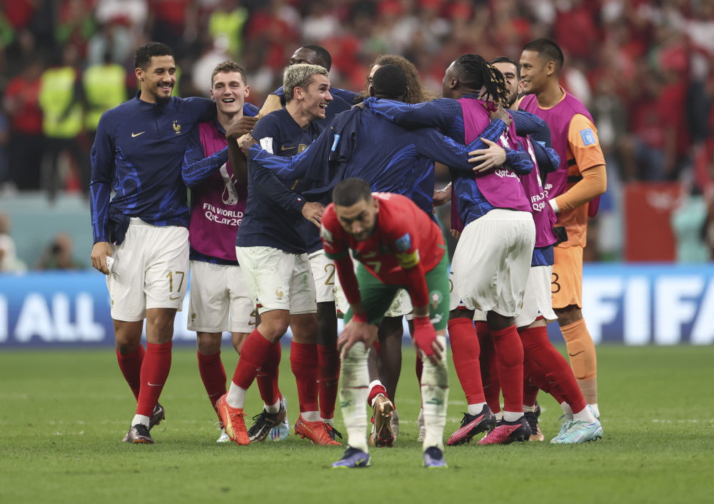 法国队连续两届世界杯闯进决赛