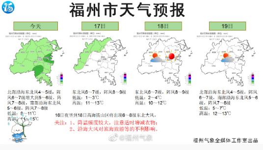 寒潮预警！福州明起大降温！鼓岭会下雪吗？