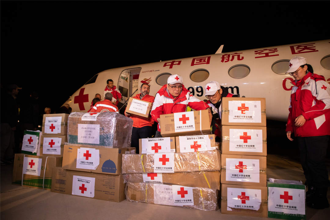 中国援助叙利亚的首批人道主义物资运抵大马士革