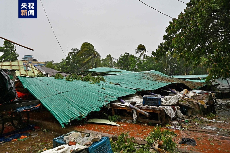 热带气旋“穆查”造成孟加拉国大停电