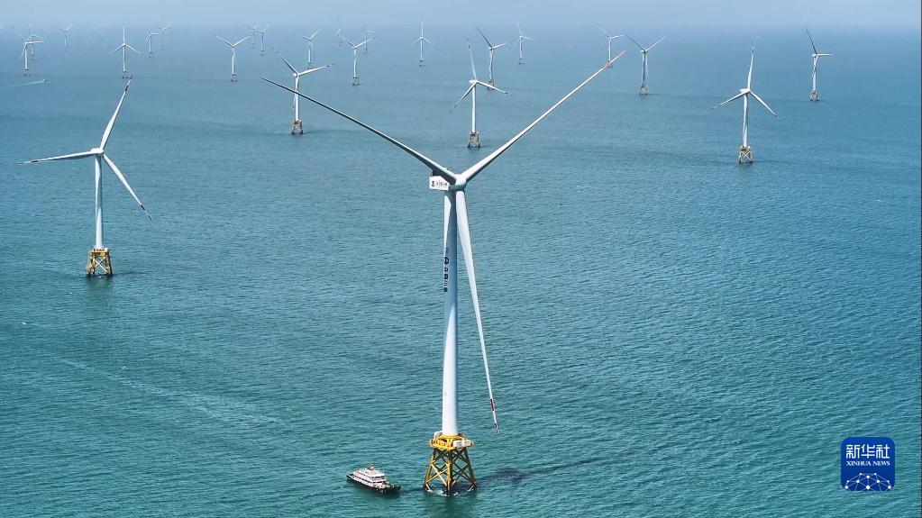 16兆瓦超大容量海上风电机组并网发电