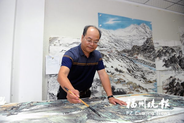 福州画院专职画师张剑：和山水相融 与艺术相生