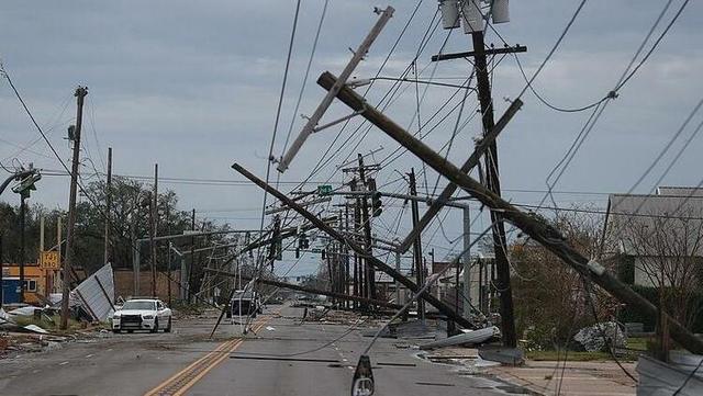 美国因飓风遭遇大规模停电 路易斯安那州最为严重