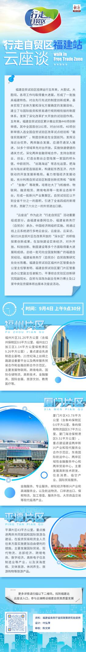 中国经济网｜行走自贸区福建站云端畅谈高质量发展“福建经验”