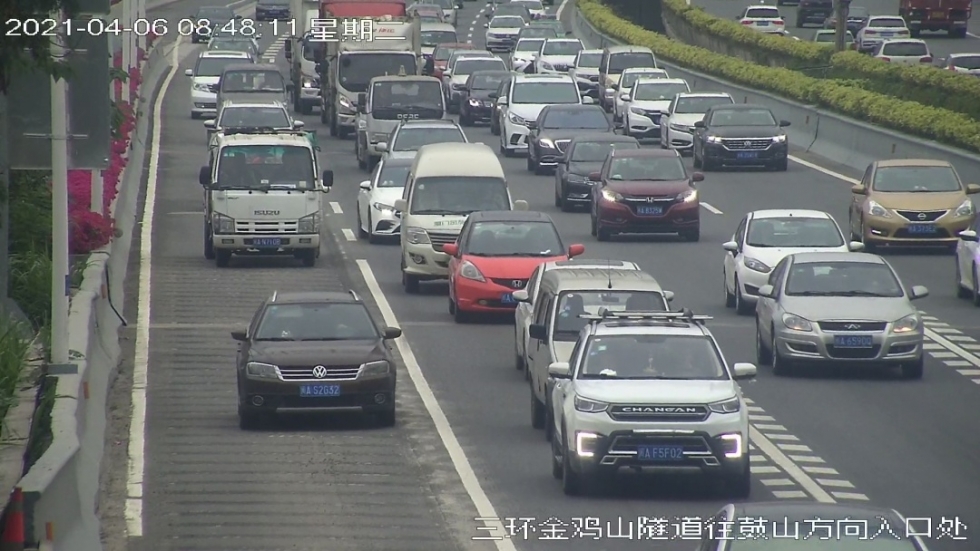 出行注意！北三环路金鸡山隧道路段通行提示