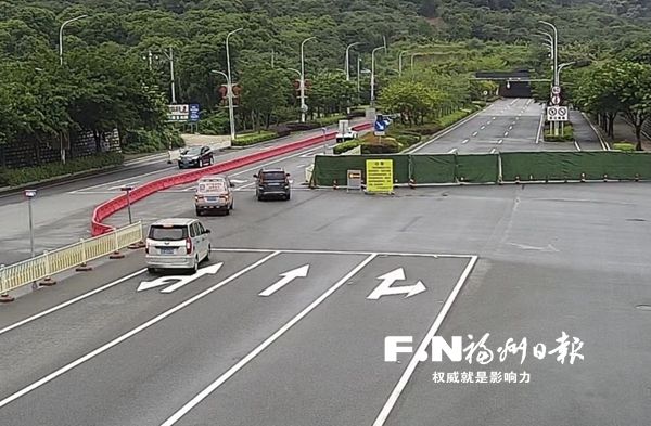 福清观音山隧道恢复双向通车