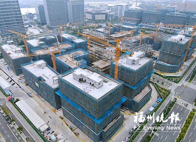 中国东南大数据产业园研发楼五期封顶
