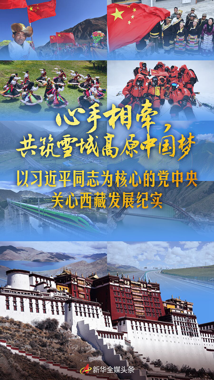心手相牵，共筑雪域高原中国梦——以习近平同志为核心的党中央关心西藏发展纪实