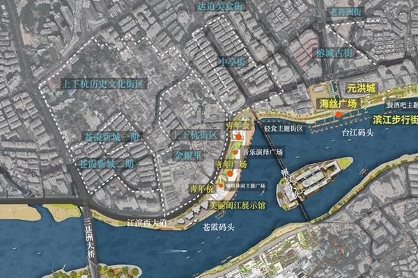 “闽江之心”将建3个商业漫步街区