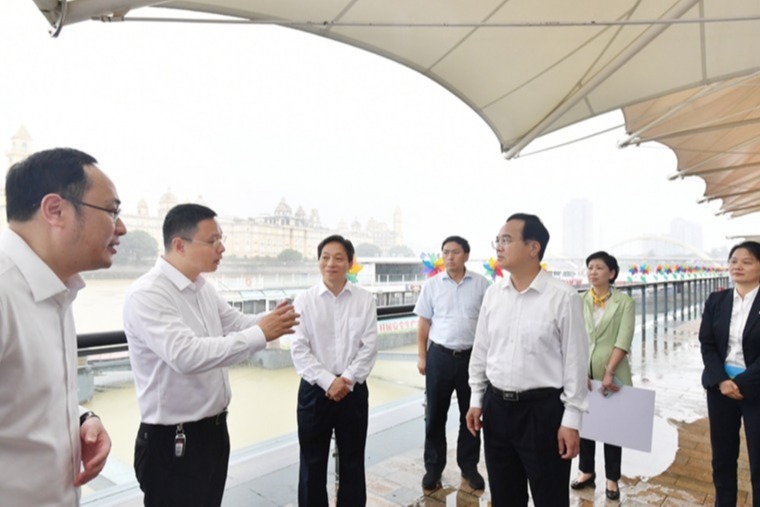 林宝金赴“闽江之心”核心区调研检查并召开现场推进会