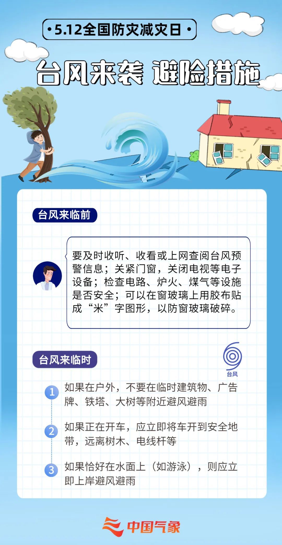 防灾减灾日｜9张图，让你get实用防灾减灾技能