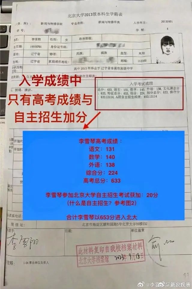 热搜第一！知名女星高考分数遭质疑！